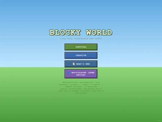 games/website-games/minecraft-clone/blocky-world-5 screenshot