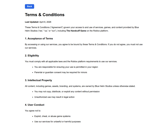 legal/terms/conditions screenshot