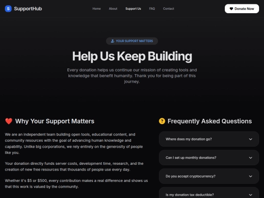 support-us screenshot