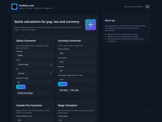 taxmate/home screenshot