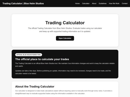 trading-calculator/home screenshot