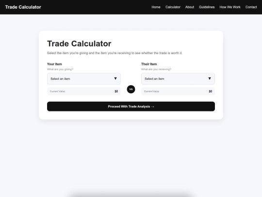 trading-calculator/main screenshot