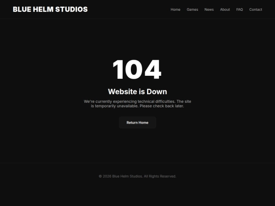 website-down screenshot