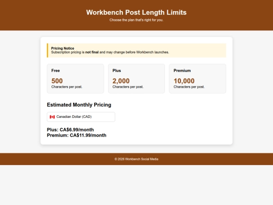 workbench/post-length screenshot