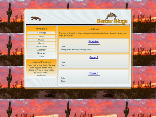 essays screenshot