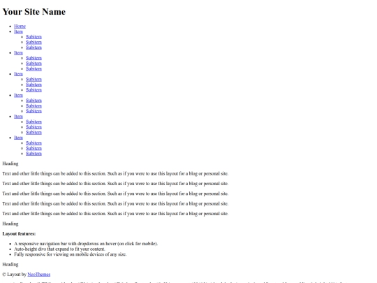 index screenshot