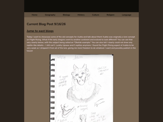 blog screenshot