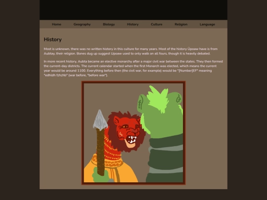 history screenshot
