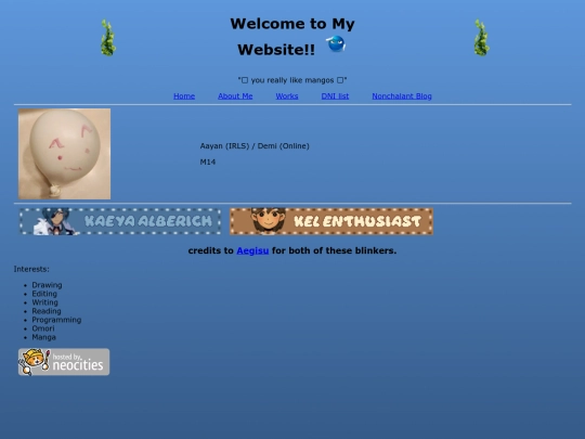 aboutMe screenshot