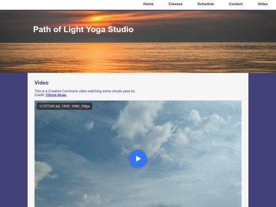 yoga/video screenshot