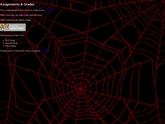AssignmentGrades screenshot