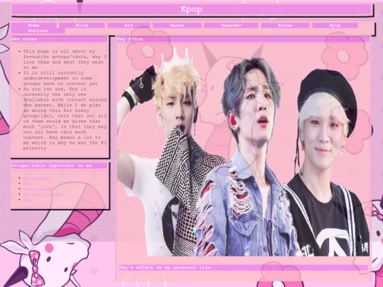 html/kpop screenshot