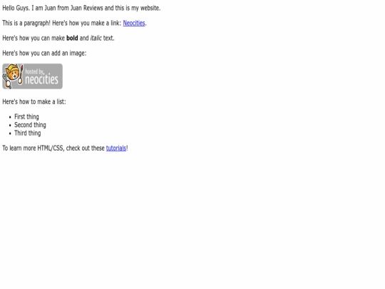index screenshot