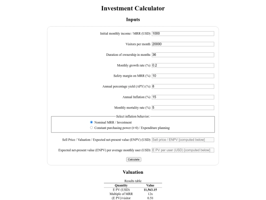 investment-calculator screenshot