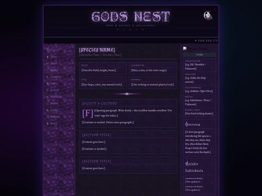 bestiary/bestiary-entry-template screenshot