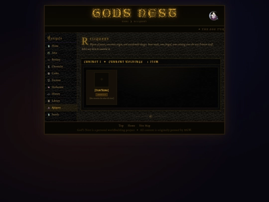 reliquary screenshot