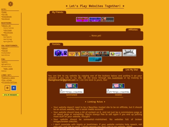 links screenshot