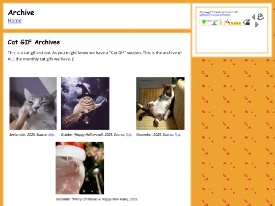 cat-archive screenshot