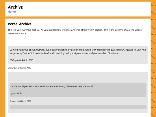 verse-archive screenshot