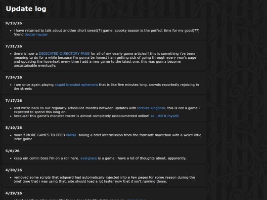changelog screenshot