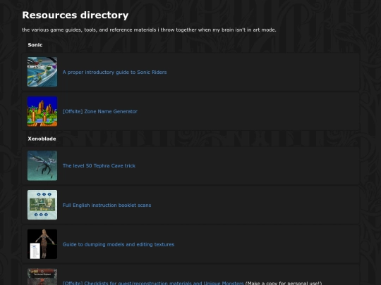 resources screenshot