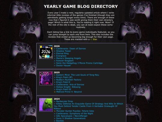 writing/gameblog screenshot