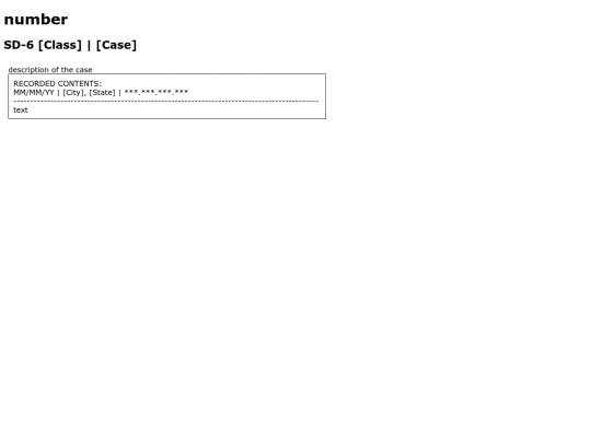facilityrecords/template screenshot