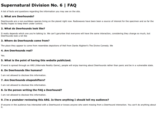 faq screenshot