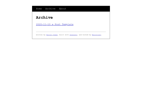 archive screenshot