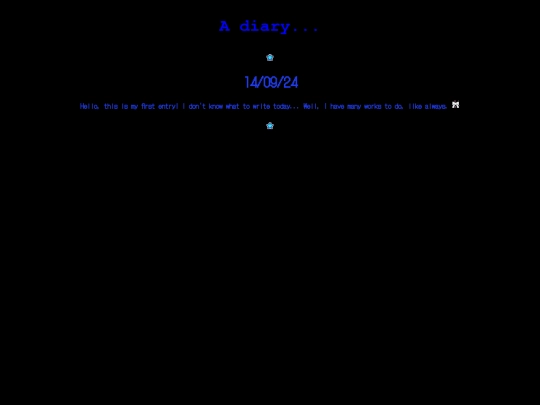 diary screenshot