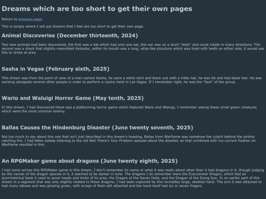 shortdreams screenshot