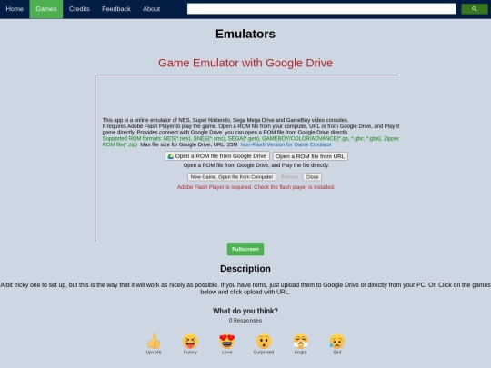 game/emulators screenshot