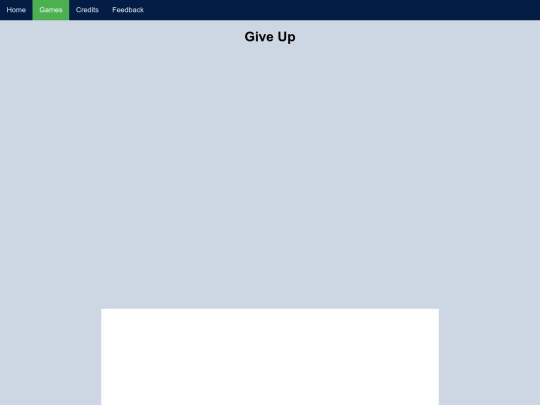 game/giveup screenshot