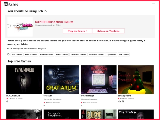 gameframe/superhotlinemiamigameframe screenshot