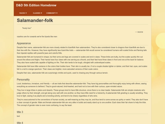 dnd/homebrew/Salamander-folk screenshot