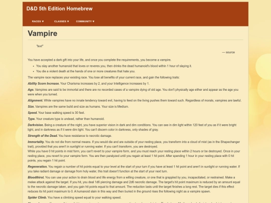 dnd/homebrew/Vampire screenshot
