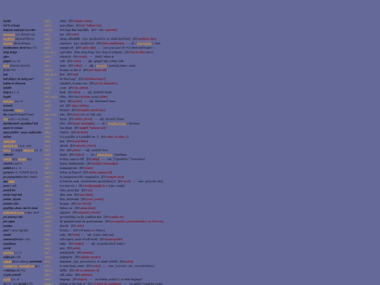 vocabulary screenshot
