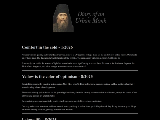 monk/diary screenshot