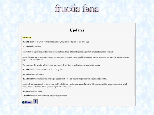 updates screenshot