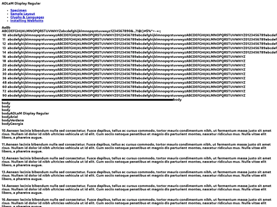 font/adlamdisplay-regular-demo screenshot