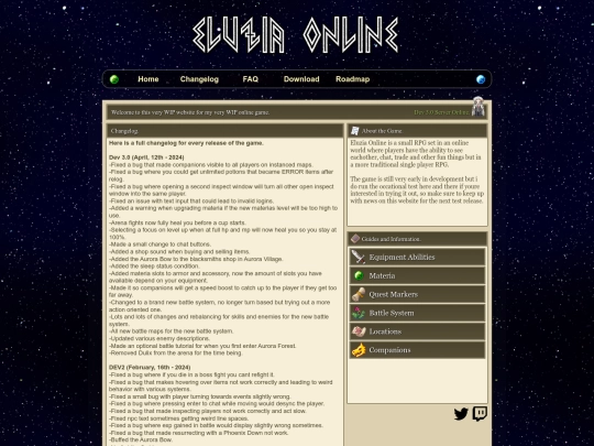 changelog screenshot