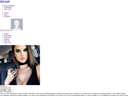okcupid screenshot