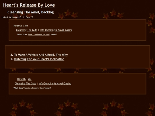 cleansingthemind/backlog screenshot