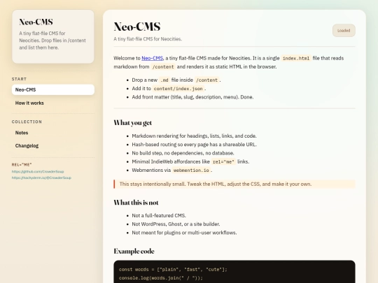 index screenshot
