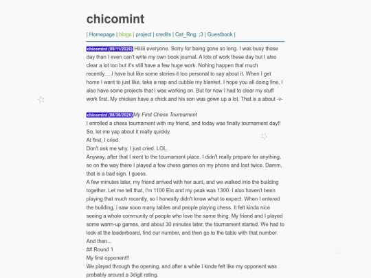blogs screenshot