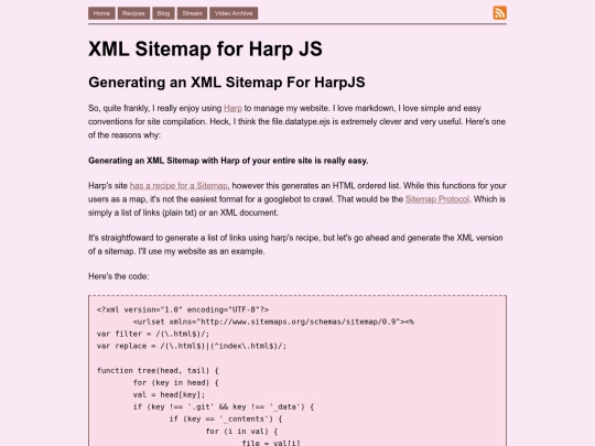 blag/2014-Jun-26-xml-sitemap-for-harpjs screenshot