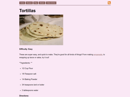 cooking/tortillas screenshot