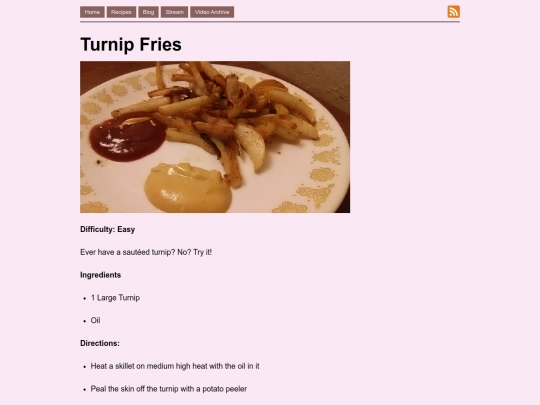 cooking/turnip-fries screenshot