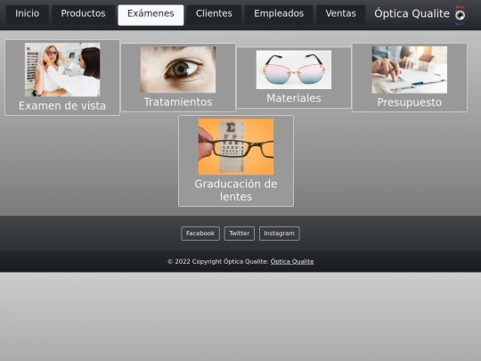 Modules/Examenes/MenuExamenes screenshot