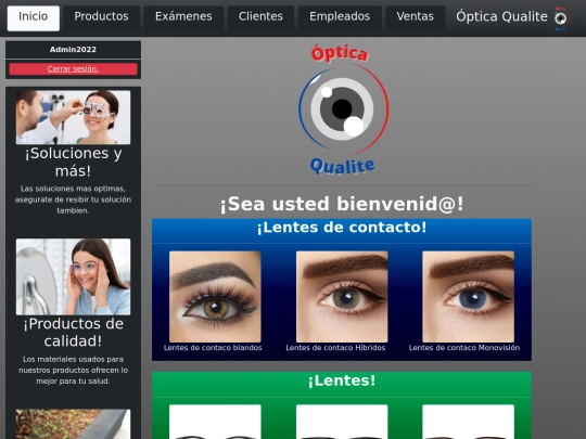 Pages/InicioAdmin screenshot